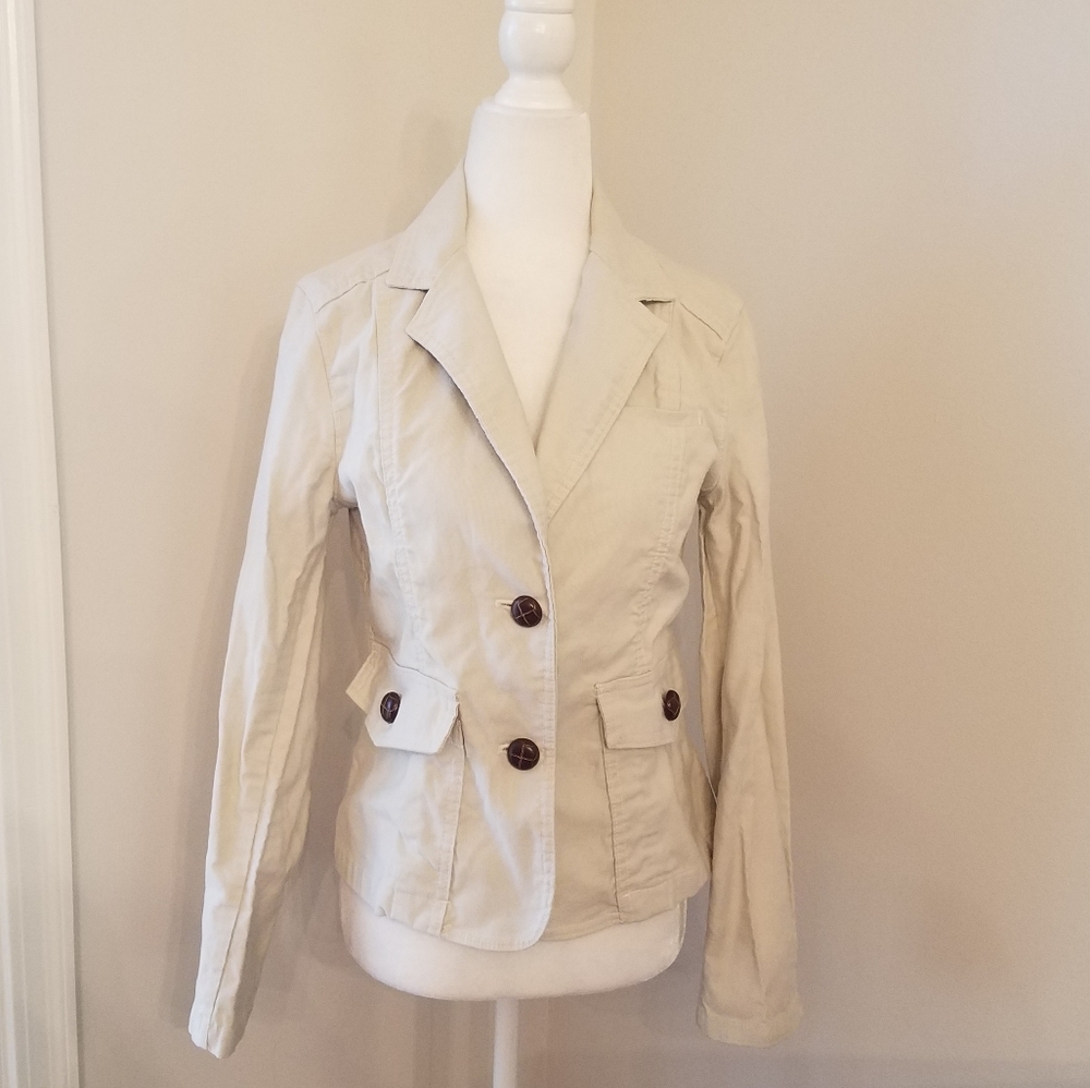 Gap tan casual blazer jacket